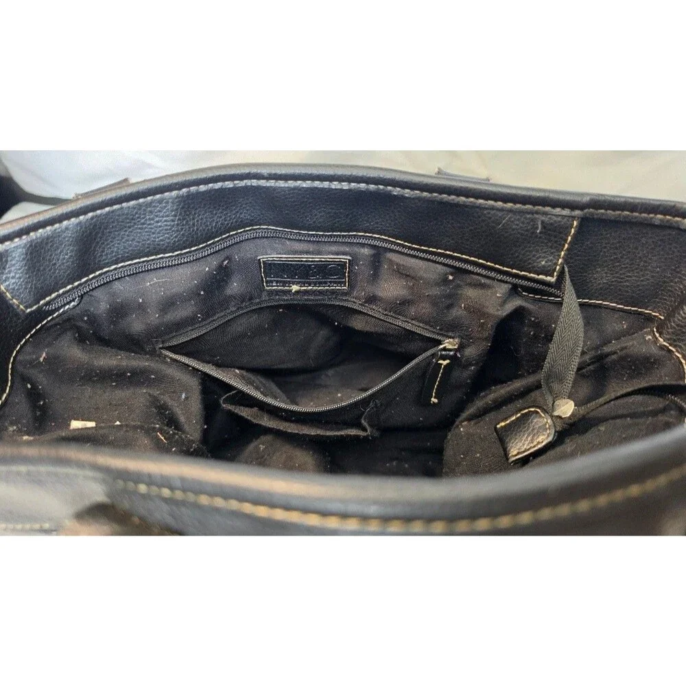 NY&C New York & Company Black Logo Tote Shoulder Bag Purse Handbag